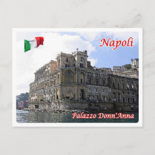 Cartão Postal Itália - Campânia - Nápoles - Palazzo Donn'Anna