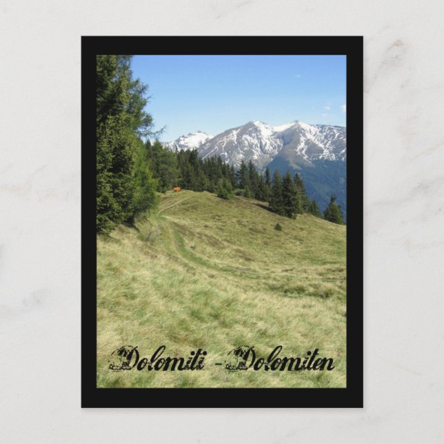 Cartão Postal Itália, Dolomites (Frente)