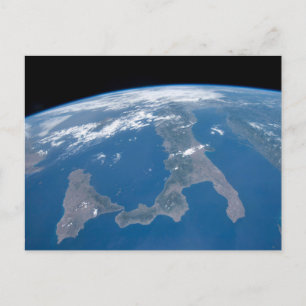 Cartão Postal Itália E Sua Ilha Sicília.