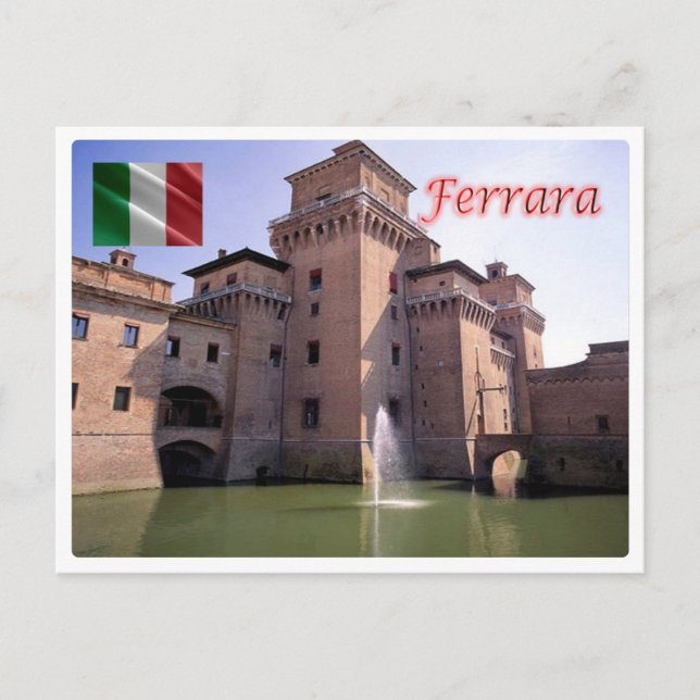 Cartão Postal Itália - Emilia Romagna - Ferrara - Vista Externa  (Frente)