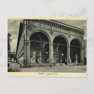 Cartão Postal Itália, Florença, Firenze, 1908, Loggia dei Lanz