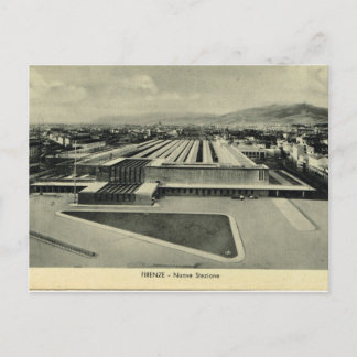 Cartão Postal Italia, Florença, Firenze, estação de