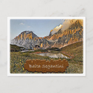 Cartão Postal Itália - Hut alpino Baita Segantini - Dolzegovina 