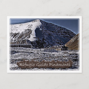Cartão Postal Itália - hut alpino Guido Pinamonti - Dolomi -
