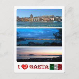 Cartão Postal Itália - Lácio - Gaeta - I Love -