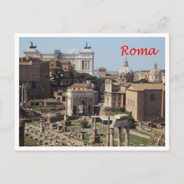 Cartão Postal Itália - Lácio - Roma - Foro Romano - (Frente)