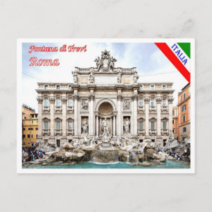 Cartão Postal Itália - Lácio - Roma - Trevi Fountain -