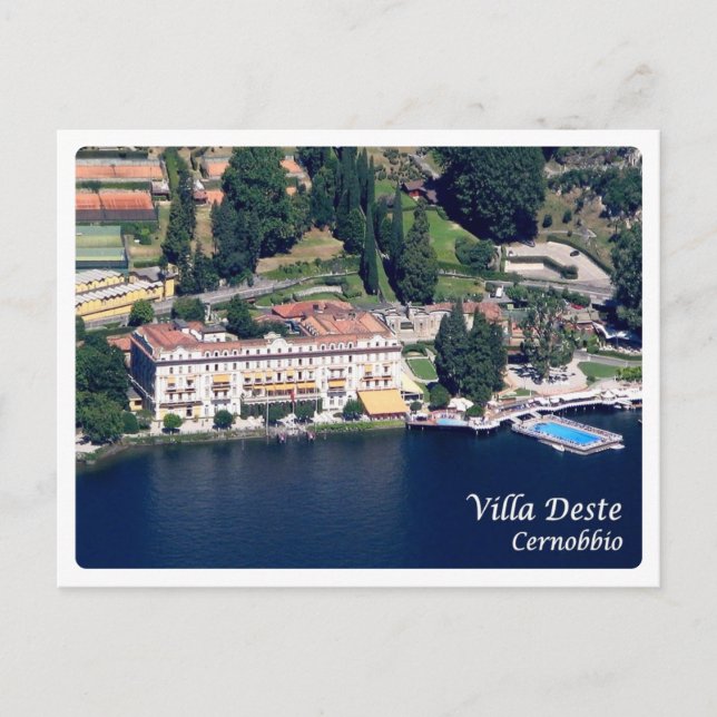 Cartão Postal Itália - Lago Como - Cernobbio - Villa D'Este (Frente)