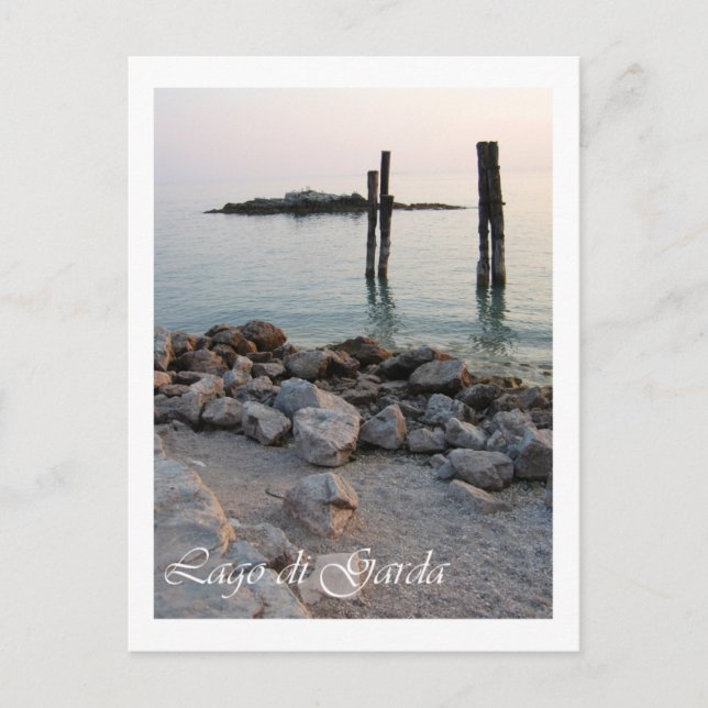 Cartão Postal Itália, Lago Garda (Frente)