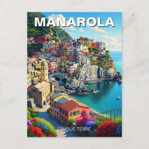 Cartão Postal Itália Manarola Cinqua Terra