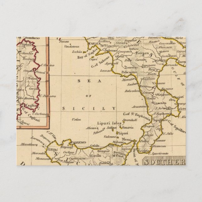Cartão Postal Itália Meridional (Frente)