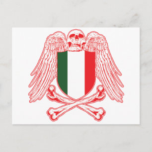 Cartão Postal Itália Ossos Cruzados
