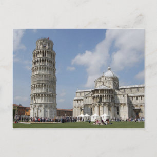 Cartão Postal Itália, Pisa. Torre inclinada de Pisa e