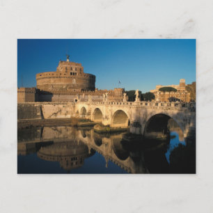 Cartão Postal Itália, Roma, Castel Sant'Angelo e rio