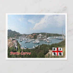 Cartão Postal Itália - Sardenha - Porto Cervo - Harbour -
