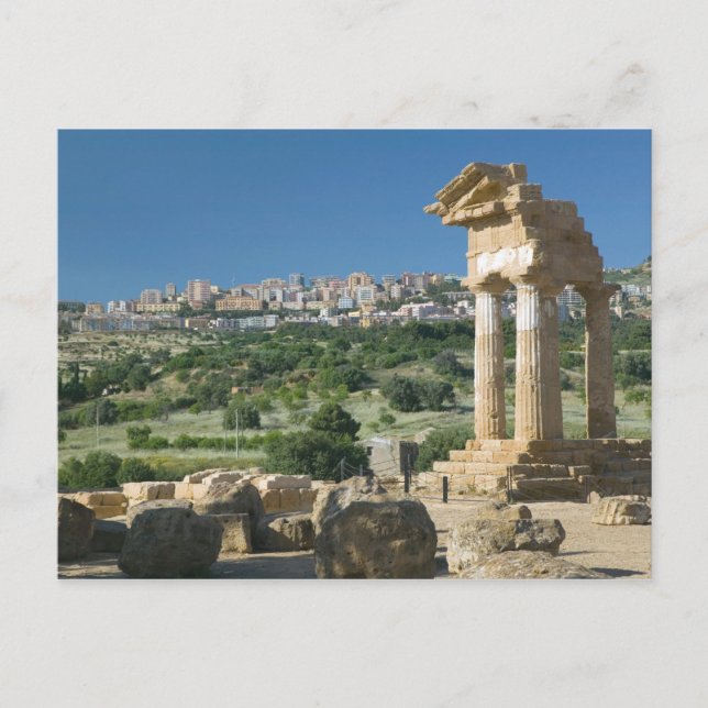 Cartão Postal Itália, Sicília, Agrigento, La Valle dei Templi, (Frente)
