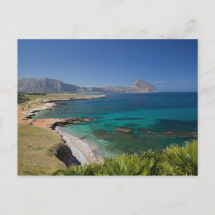Cartão Postal Itália, Sicília, San Vito Lo Capo, Vista do Golfo