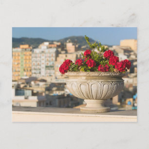 Cartão Postal Itália, Sicília, Termini Imerese, Vista e Flores