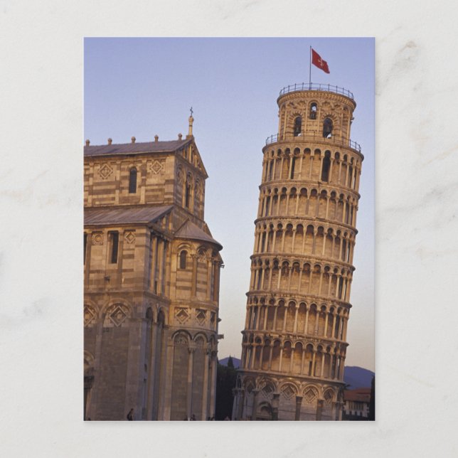 Cartão Postal Itália, Toscana, Pisa Leanding Torre de Pisa e (Frente)