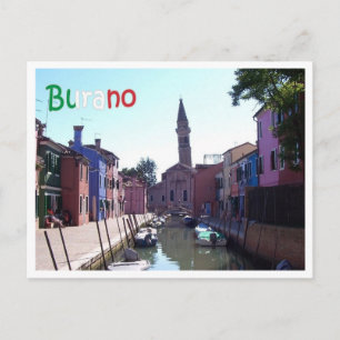 Cartão Postal Itália - Veneza - Burano -