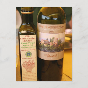 Cartão Postal Italiano ~ Azeite e Vinho