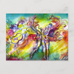 Cartão Postal ITALIANO CARNIVAL / Dança,Música,Teatro