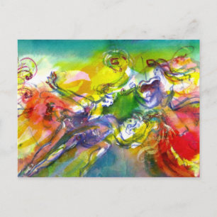 Cartão Postal ITALIANO CARNIVAL / Dança,Música,Teatro