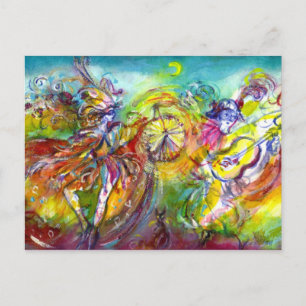 Cartão Postal ITALIANO CARNIVAL / Dança,Música,Teatro