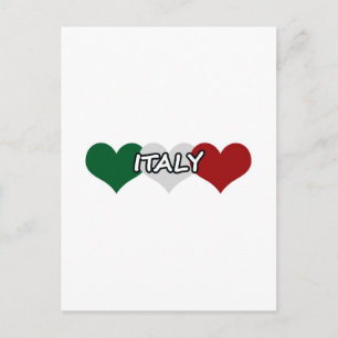 Cartão Postal Italy Heart