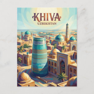 Cartão Postal Itchan Kala Uzbequistão