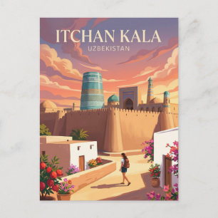 Cartão Postal Itchan Kala Uzbequistão