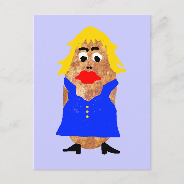 Cartão Postal Itens de Batata Quente (Frente)