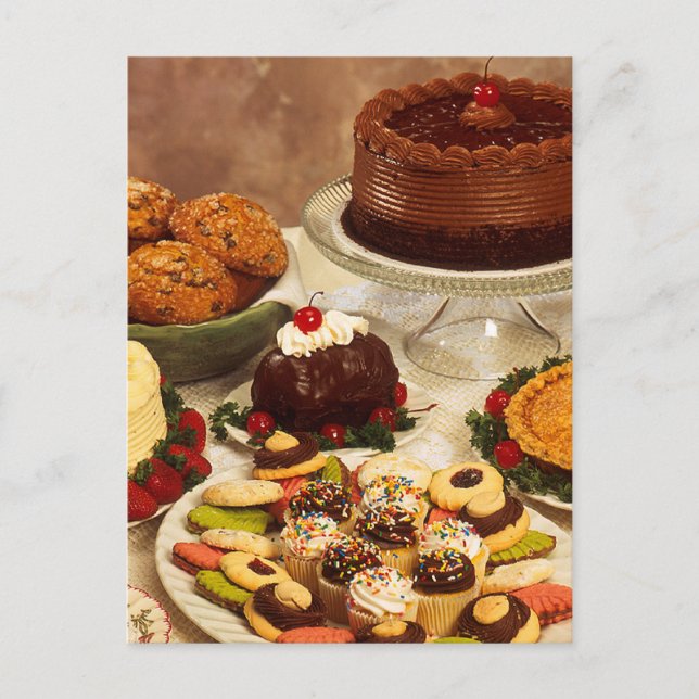 Cartão Postal Itens de padaria (Frente)