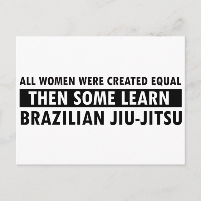 Cartão Postal Itens de presentes jiu jitsu brasileiros (Frente)