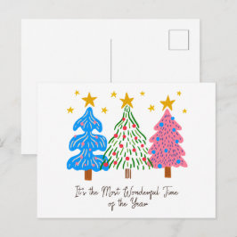 Cartão Postal It's The Most Wonderful Time Christmas 
