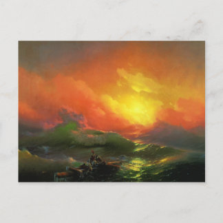 Cartão Postal Ivan Aivazovsky - A nona onda