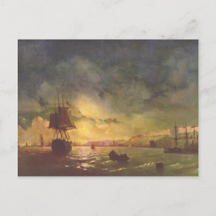 Cartão Postal Ivan Aivazovsky - Odessa à noite
