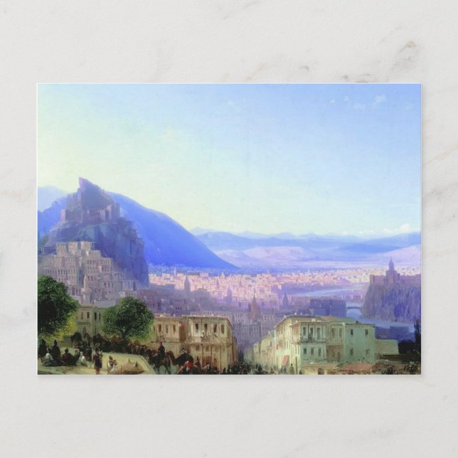 Cartão Postal Ivan Aivazovsky - Visão de Tiflis (Frente)