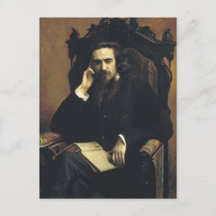 Cartão Postal Ivan Kramskoy - Retrato de Vladimir Solovyov