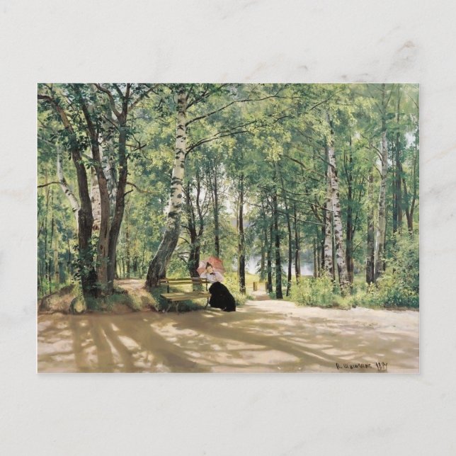 Cartão Postal Ivan Shishkin- Na Algodão De Verão (Frente)