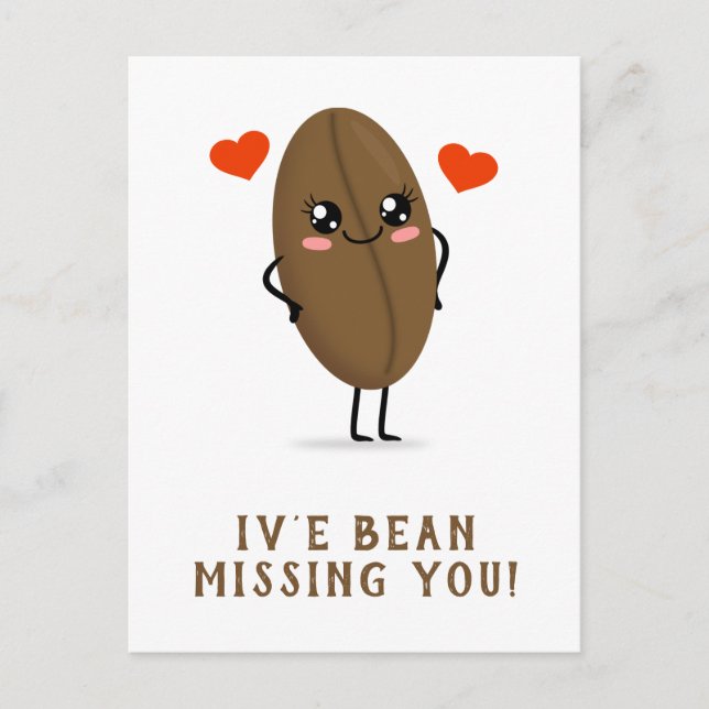 Cartão Postal iv'e bean está perdendo você (Frente)