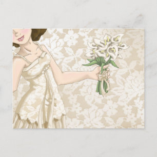 Cartão Postal Ivory Bride