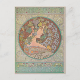 Cartão Postal Ivy - Alphonse Mucha