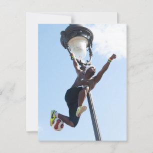 Cartão Postal Iya Traoré, Futebol Freestyler em Paris