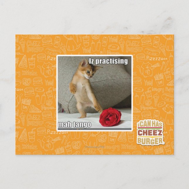 Cartão Postal Iz que pratica o tango do mah (Frente)