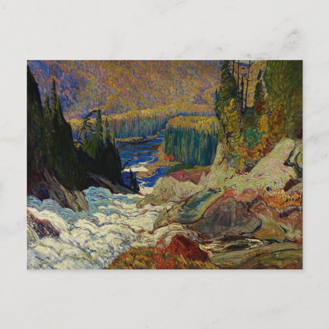 Cartão Postal J.E.H. MacDonald - Falls, Montreal River, 1920. (Frente)