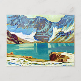 Cartão Postal J.E.H. MacDonald - Lago McArthur, Parque Yoho
