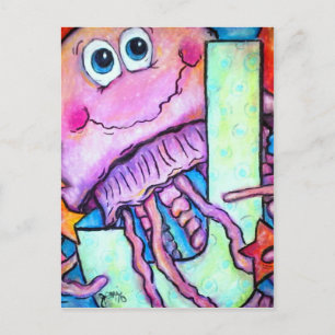 Cartão Postal J é para Jellyfish