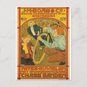 Cartão Postal J.M Boas e Co. Bicicletas