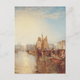 Cartão Postal J.M.W. Turner: Porto de Dieppe Arte Romântica Refi
